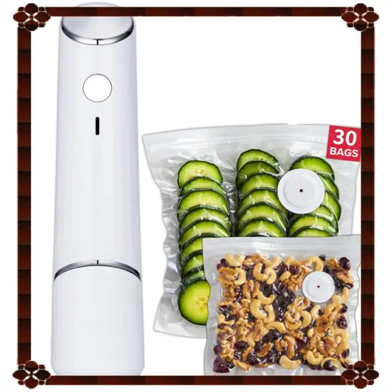 24-Hour Delivery Compact Handheld Vacuum Sealer for Food-1Set Seal Meal Saver, Portable Food Sealer Machine Powerful Vacuum Seal